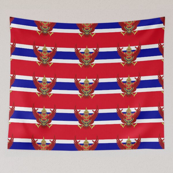 Item preview, Black Thailand coat of arms flag designed and sold by AidanMDesigns.