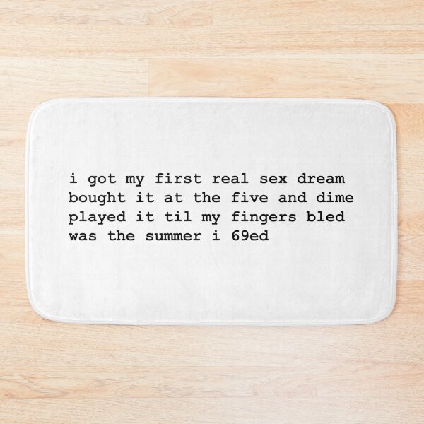 Item preview, Misheard lyrics –  Bryan Adams, Summer of ‘69 (black text) designed and sold by tiptoptees.