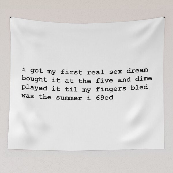 Item preview, Misheard lyrics –  Bryan Adams, Summer of ‘69 (black text) designed and sold by tiptoptees.