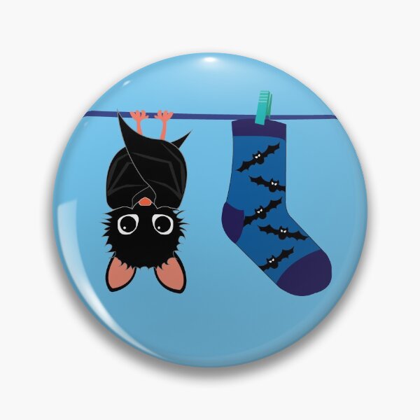 Item preview, Hanging bat and sock with vampire designed and sold by Jaime Brash.