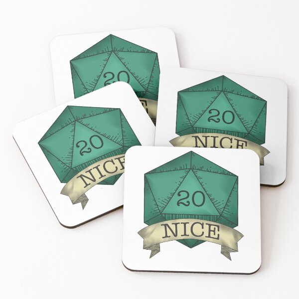 Artikelvorschau, "Nice" Nat 20 - Farbig (Version 1) entworfen und verkauft von AceLlama.