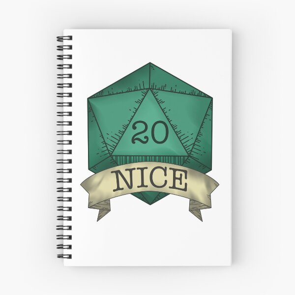 Item preview, "Nice" Nat 20 - Coloreado (versión 1) designed and sold by AceLlama.