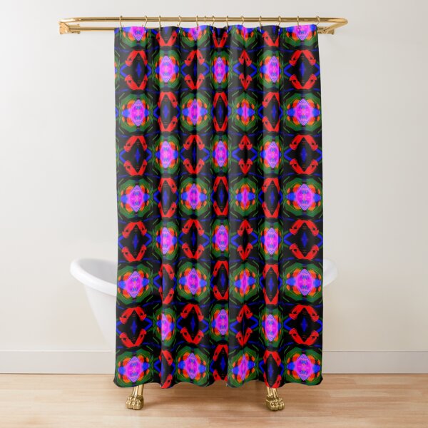 The Garden at Night (1) Psychedelic Pattern Shower Curtain