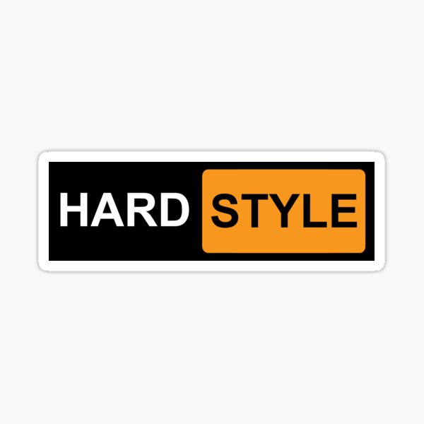 Lustiges Hardstyle Rawstyle-Logo Sticker