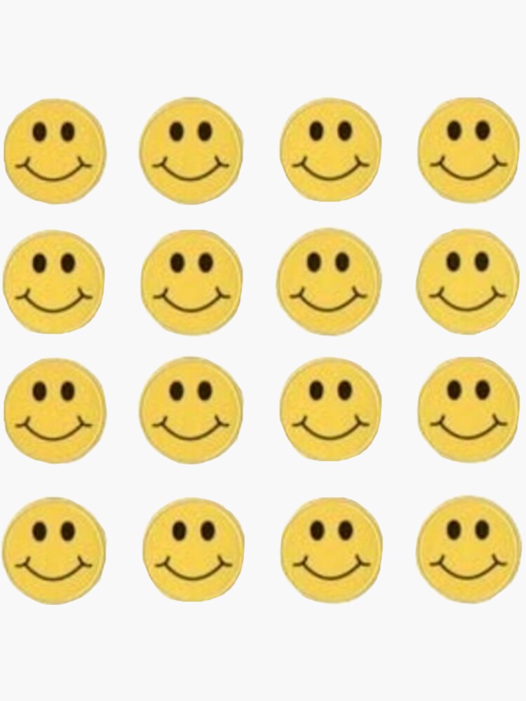 "smiley face sticker pack" Sticker for Sale by buystuffkthx Redbubble