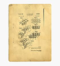 Lego Patent Photographic Print