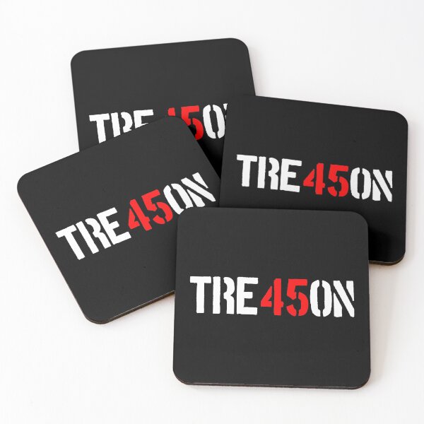 Item preview, TREASON 45 - TRE45ON (white street stencil) designed and sold by Thelittlelord.