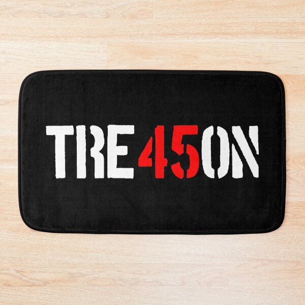 Item preview, TREASON 45 - TRE45ON (white street stencil) designed and sold by Thelittlelord.