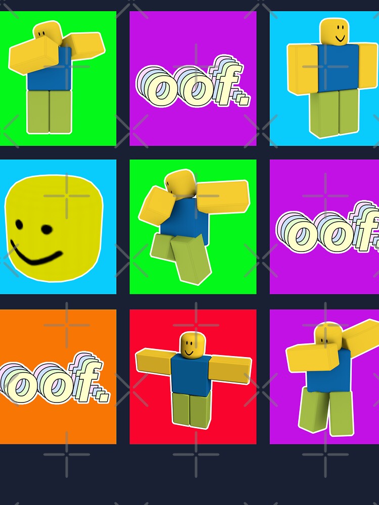 Roblox Oof Dabbing Dab Noob Pattern Big Head Kids T Shirt By Smoothnoob Redbubble - roblox noob coloring roblox outfit generator