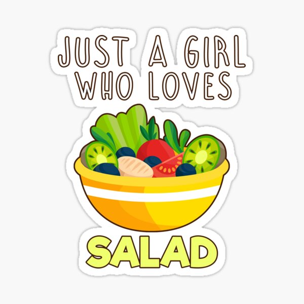 Item preview, Just A Girl Who Loves Salad. designed and sold by LahcenZabir.
