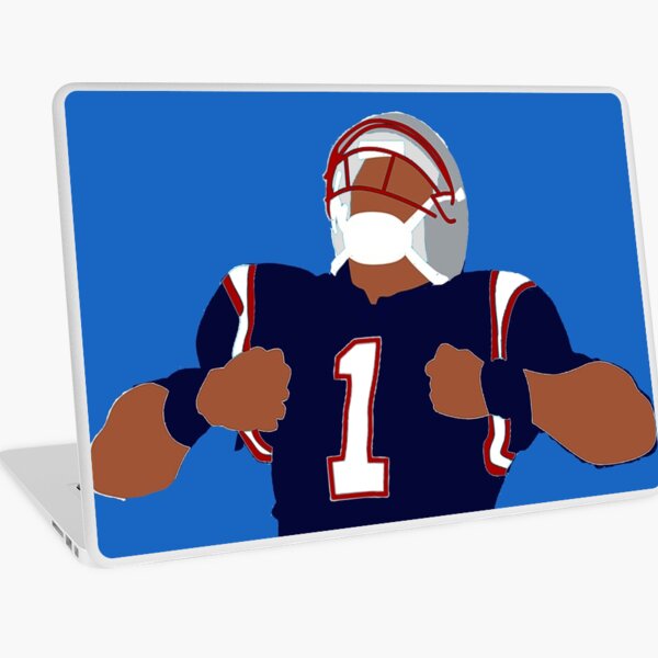 Cam Newton New England Patriots Away Jersey Tully Visuals Spiral Notebook  for Sale by tullyvisuals