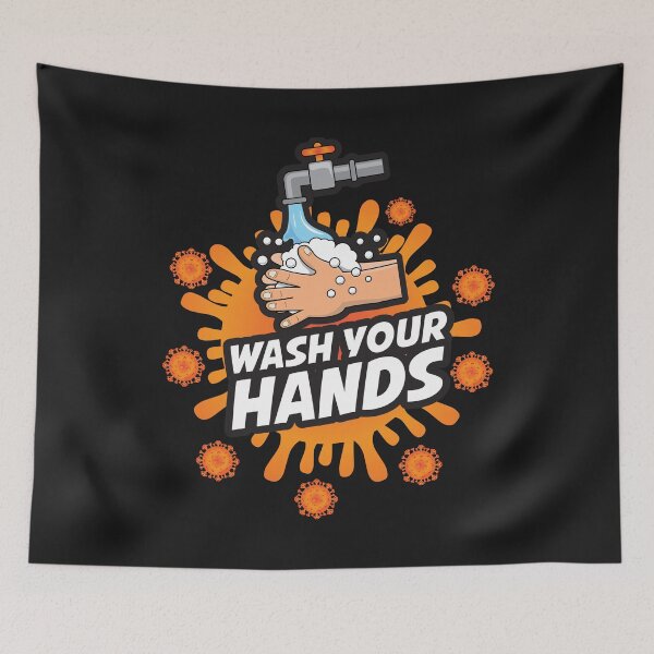 Item preview, Funny Wash Your Hands Awareness Nurse designed and sold by ShirtStar0815.