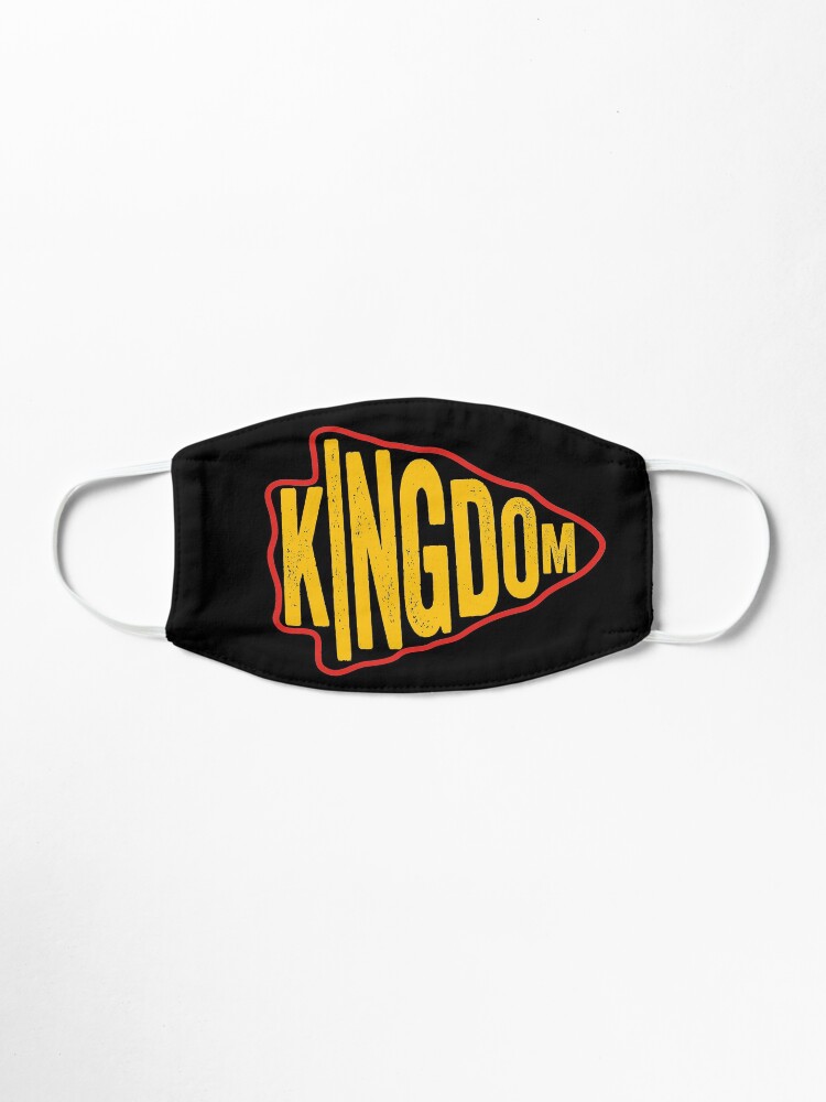 Alternate view of KC Face mask Kansas City facemask KC Kansas City Red Kingdom Arrowhead 2020 KC Red Kingdom KC Champions Gear Mask