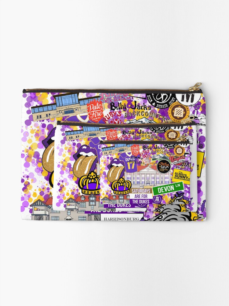 Alternate view of best of jmu Zipper Pouch