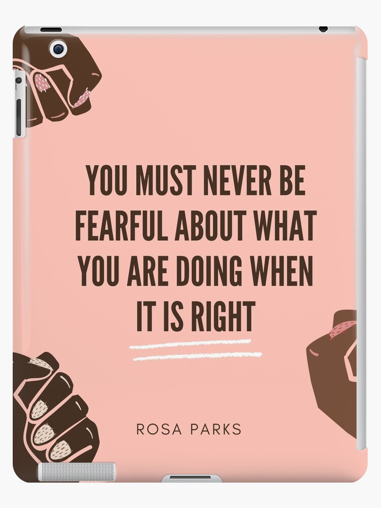 Coque Et Skin Adhesive Ipad Black Lives Matter Citation De Rosa Parks Par Clothingcow Redbubble