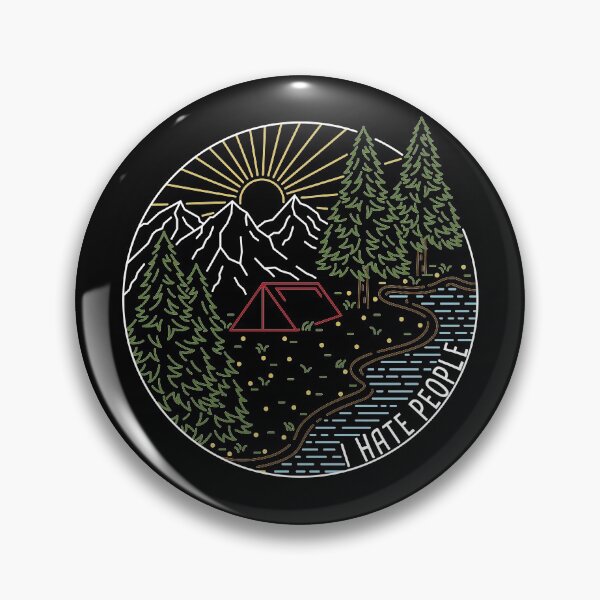 Item preview, I hate people camping camper Wanderlust hiking hiker gift idea designed and sold by LaicaDesign.