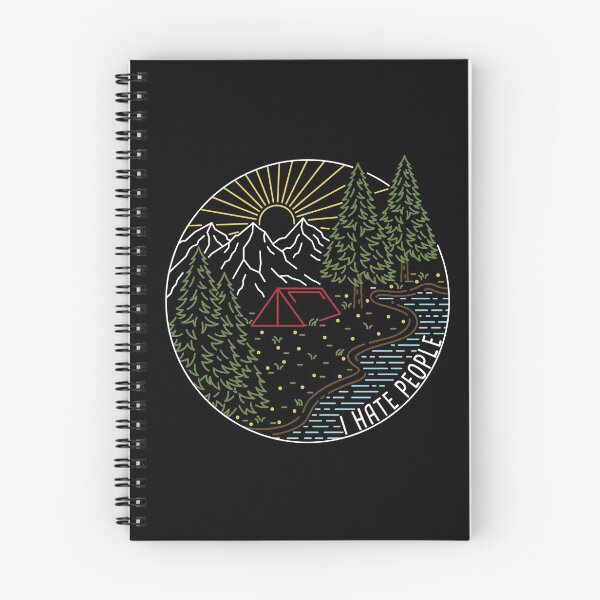 Item preview, I hate people camping camper Wanderlust hiking hiker gift idea designed and sold by LaicaDesign.
