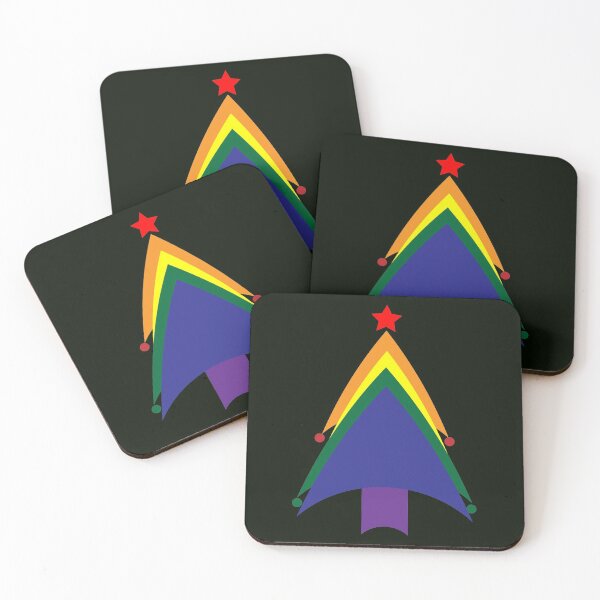 Item preview, Rainbow holiday christmas graphic tree designed and sold by JAZTshirt.