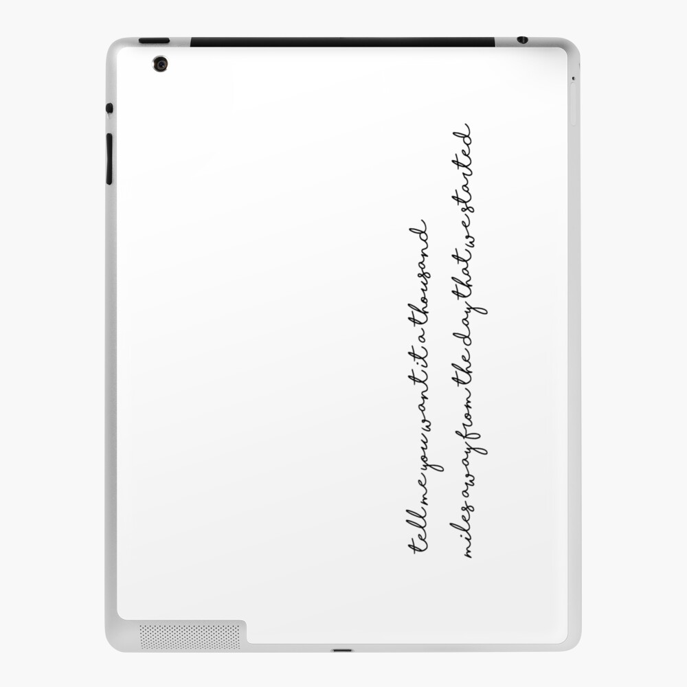 Niall Horan Still Lyrics Ipad Case Skin By Carsonilysm Redbubble