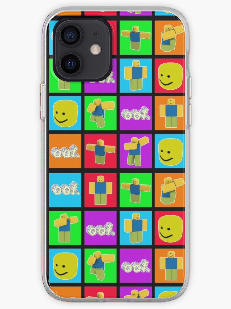 Roblox Oof Dabbing Dab Noob Pattern Big Head Iphone Case Cover By Smoothnoob Redbubble - how to look like a noob in roblox mobile