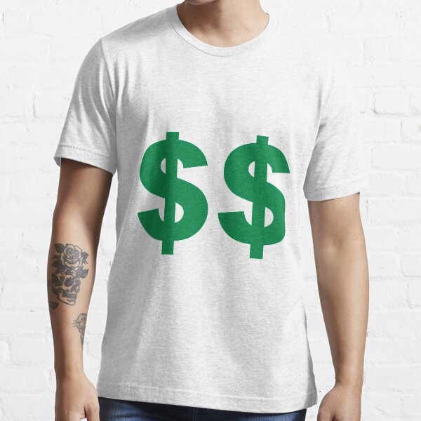 Double Dollar T Shirt For Sale By Sweetsixty Redbubble Dollar T