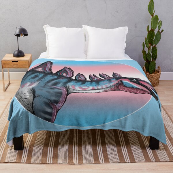 Item preview, PRIDE dinosaurs: Tuojiangosaurus (trans flag) designed and sold by DinoDJ.