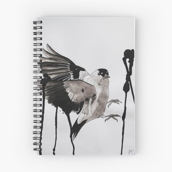 Item preview, Dripping black ink bird designed and sold by Melissa Johansson.