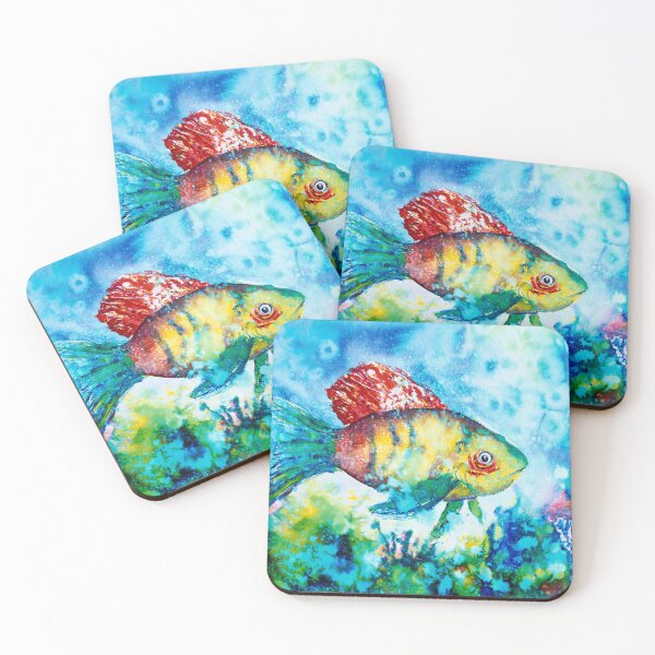 Item preview, SWIMMING ALONG - FISH designed and sold by carriemckenzie.