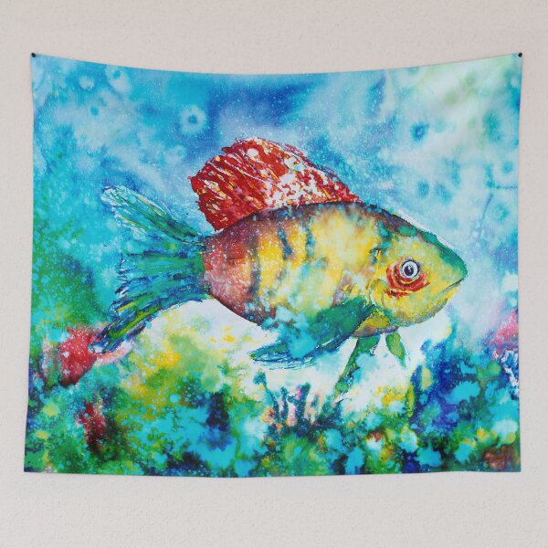 Item preview, SWIMMING ALONG - FISH designed and sold by carriemckenzie.