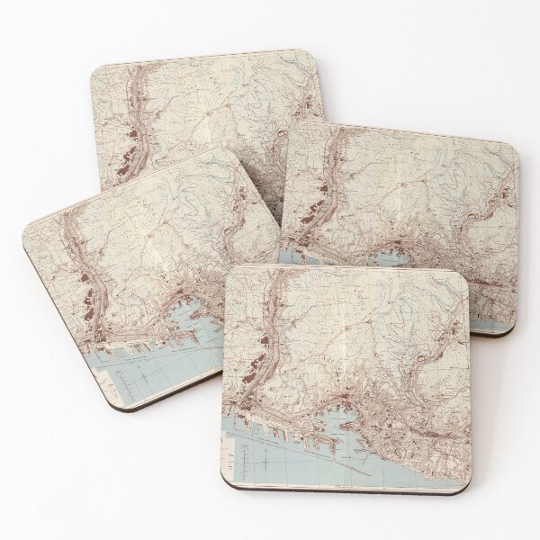 Item preview, Vintage Genoa Italy Map (1943) designed and sold by BravuraMedia.