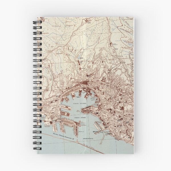 Item preview, Vintage Genoa Italy Map (1943) designed and sold by BravuraMedia.