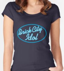 'Brick City Idol' Women's Fitted Scoop T-Shirt