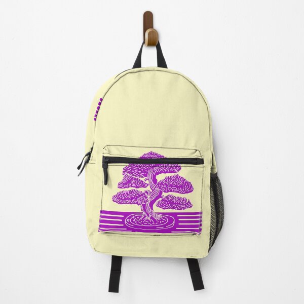 Item preview, Purple Bonsai Tree Woodblock Illustration designed and sold by warmyourtoes.