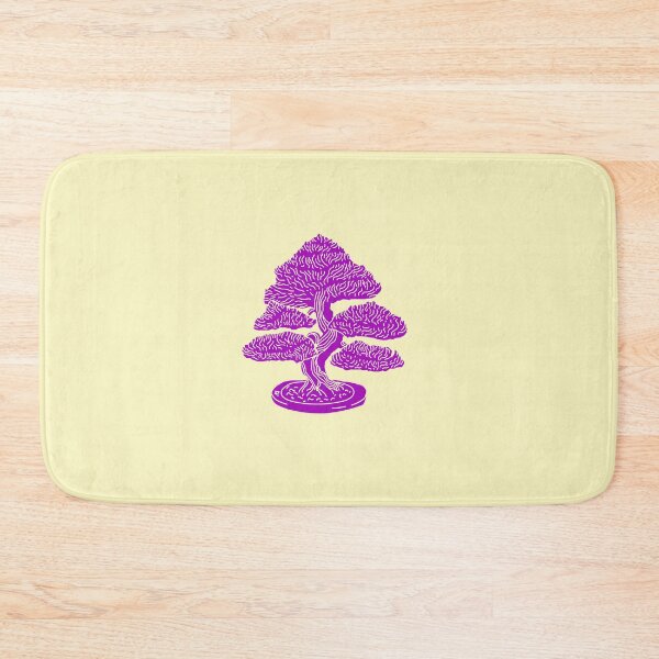 Item preview, Purple Bonsai Tree Woodblock Illustration designed and sold by warmyourtoes.