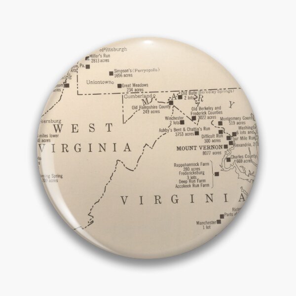 Item preview, Vintage George Washington Land Ownership Map (1932) designed and sold by BravuraMedia.