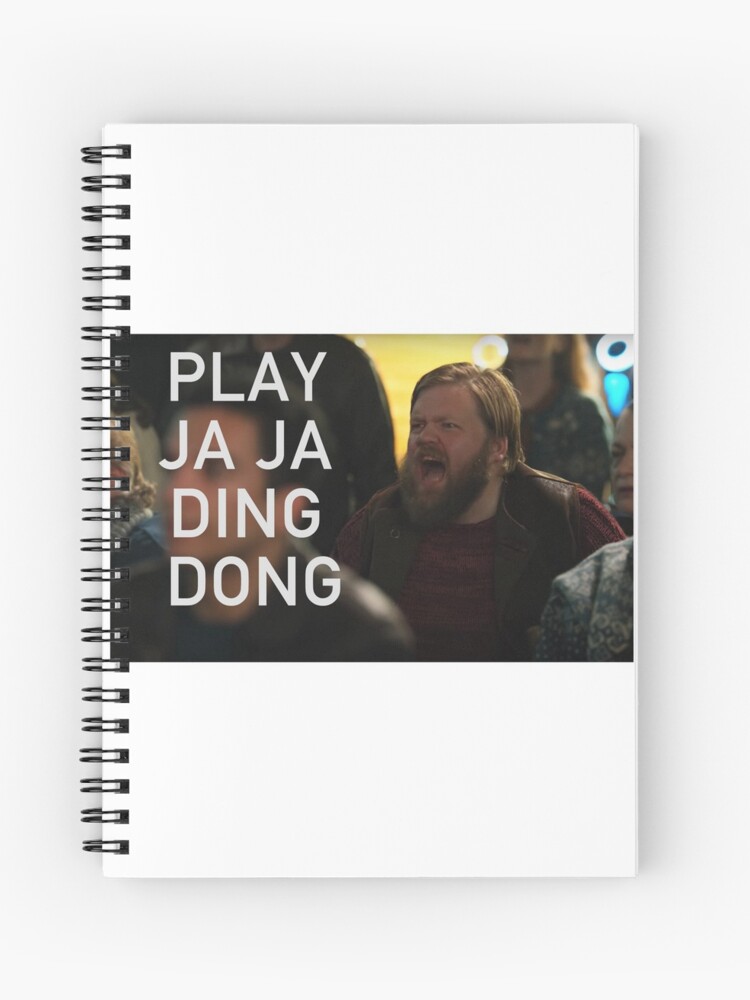 Jaja Ding Dong Guy Eurovision Song Contest The Story Of Fire Saga Spiral Notebook By Seppemussels Redbubble