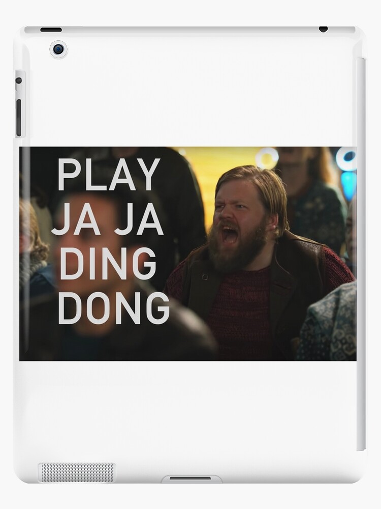 Jaja Ding Dong Guy Eurovision Song Contest The Story Of Fire Saga Ipad Case Skin By Seppemussels Redbubble