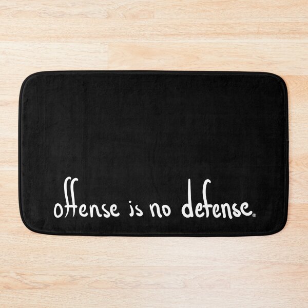Item preview, Offense is no defense | wht script designed and sold by agnumasalis.