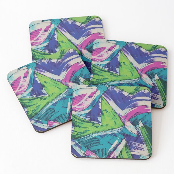 Item preview, Abstract in Turquoise, Royal, and Green designed and sold by Leslie Rogers Todder.