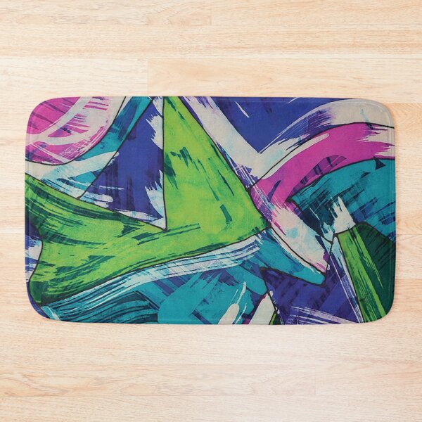 Item preview, Abstract in Turquoise, Royal, and Green designed and sold by Leslie Rogers Todder.