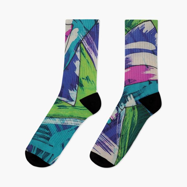 Item preview, Abstract in Turquoise, Royal, and Green designed and sold by Leslie Rogers Todder.