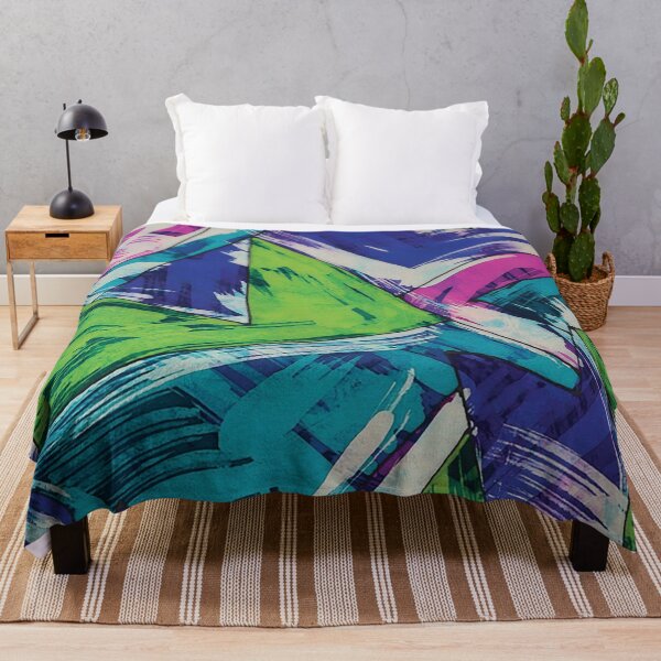Item preview, Abstract in Turquoise, Royal, and Green designed and sold by Leslie Rogers Todder.
