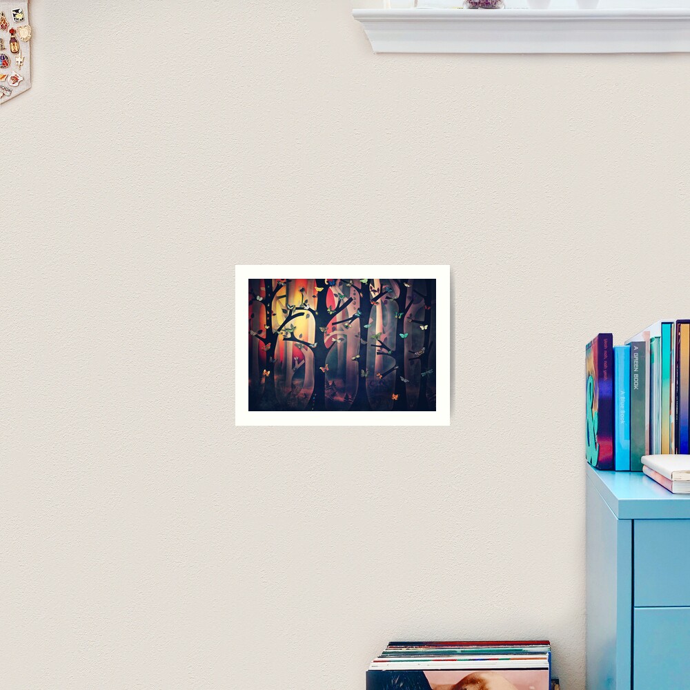 The Woods at Sunset Art Print