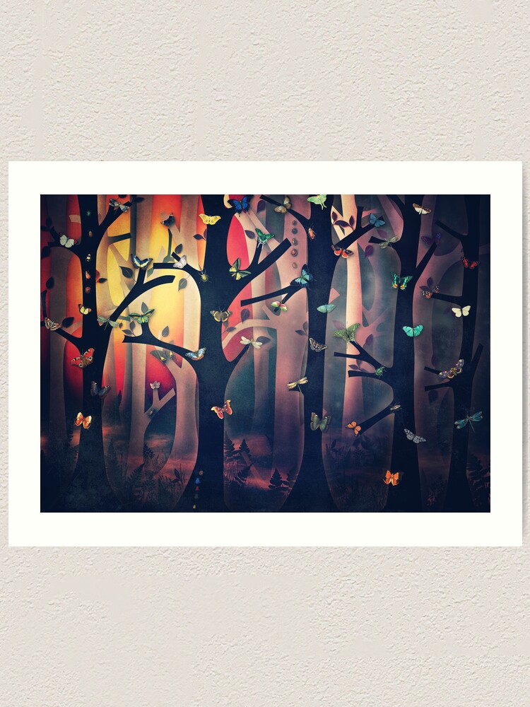 Alternate view of The Woods at Sunset Art Print