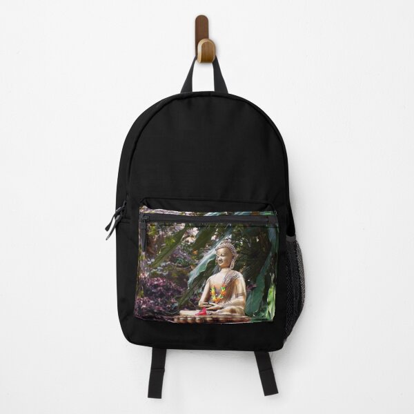 Item preview, Buddha meditating in the forest designed and sold by monoguru.