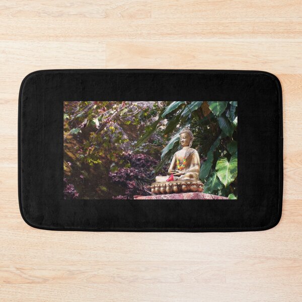 Item preview, Buddha meditating in the forest designed and sold by monoguru.