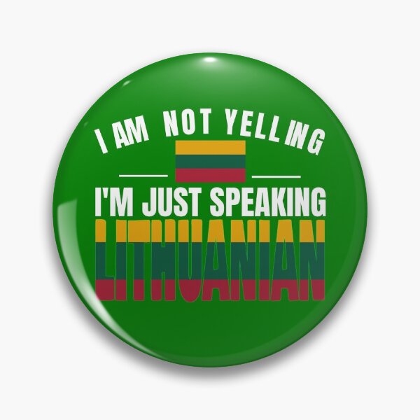 Item preview, I'm Not Yelling I'm Lithuanian Flag T Shirt Merch designed and sold by PRINTS2HOT.