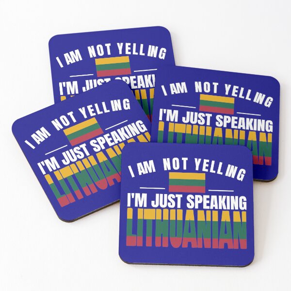 Item preview, I'm Not Yelling I'm Lithuanian Flag T Shirt Merch designed and sold by PRINTS2HOT.