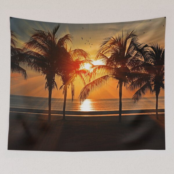 Item preview, SUNSET COCONUT TREES designed and sold by Eston Kamau.