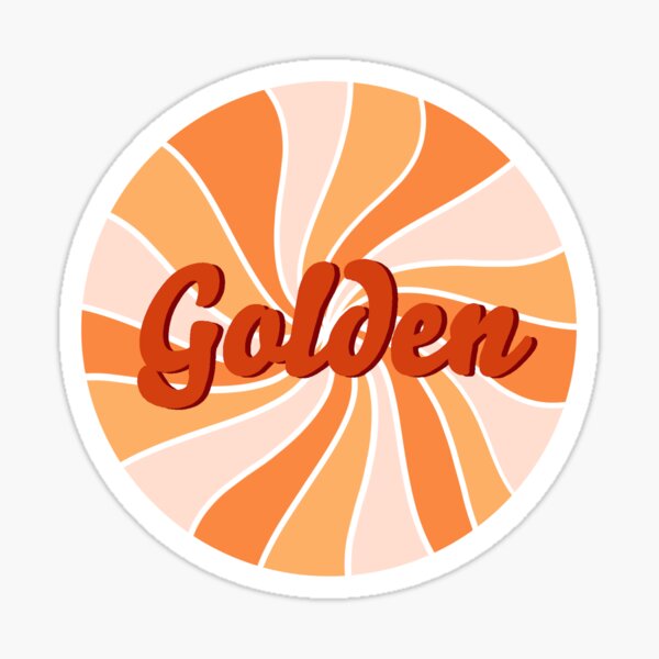 golden, golden Sticker